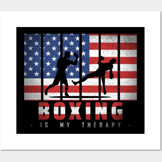 american boxing Wall Art by Mandala Project